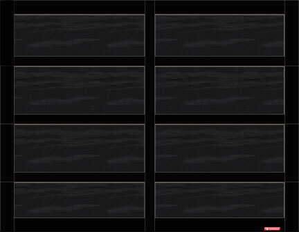 Cambridge CL garage door, 9’ x 7’, Black door and overlays